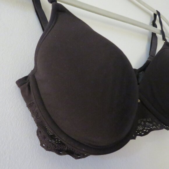 NATORI Bliss Perfection Unlined Underwired Lace Bra in Black - Size 32D - Picture 7 of 12